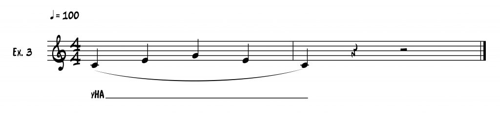 three note scale